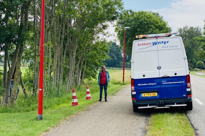 Wateroverlast door kapotte waterleiding