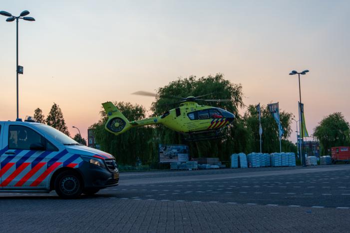 Traumahelikopter opgeroepen voor medische noodsituatie