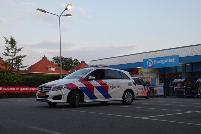 Overval op Hoogvliet supermarkt