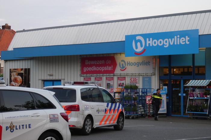 Overval op Hoogvliet supermarkt