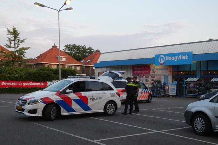 Overval op Hoogvliet supermarkt