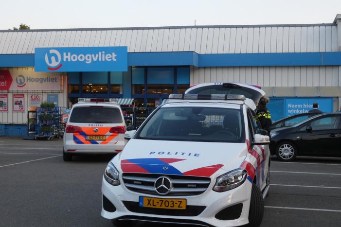 Overval op Hoogvliet supermarkt