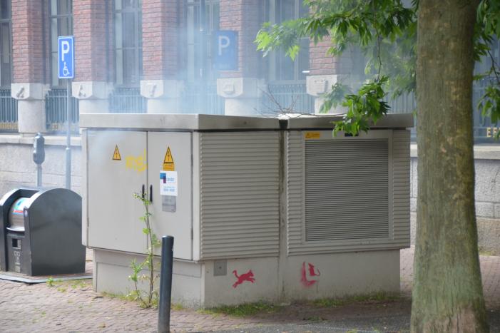 Winkels zonder stroom door brand in transformatorhuis