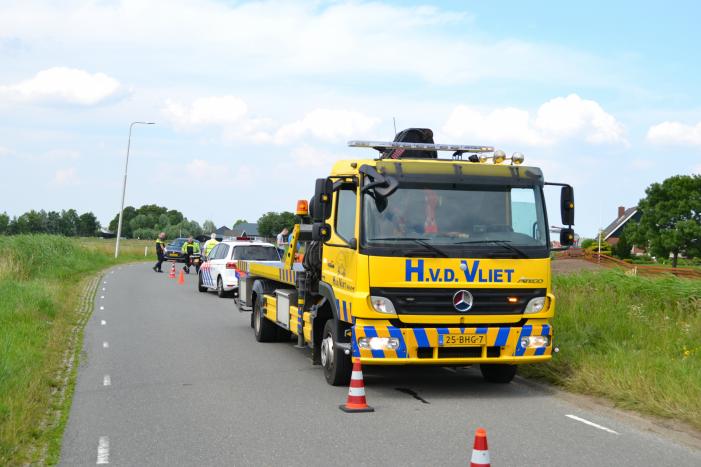 Bestuurder verliest macht over het stuur En eindigt in sloot