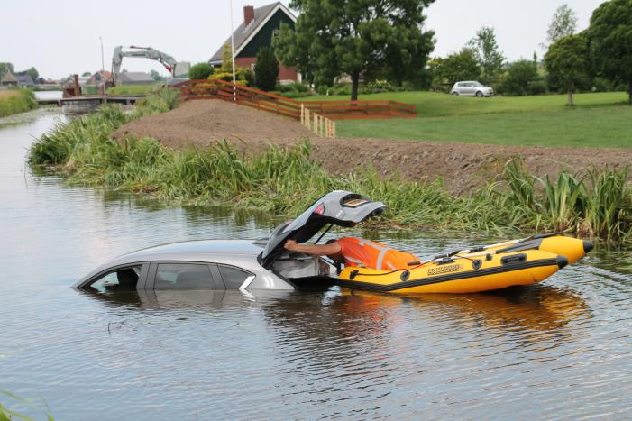 Bestuurder verliest macht over het stuur En eindigt in sloot