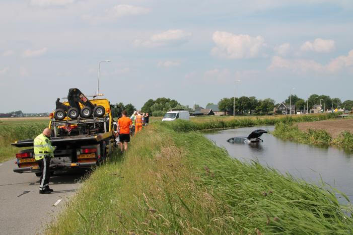 Bestuurder verliest macht over het stuur En eindigt in sloot