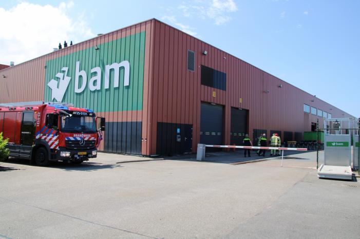 Brand bij BAM Materieel