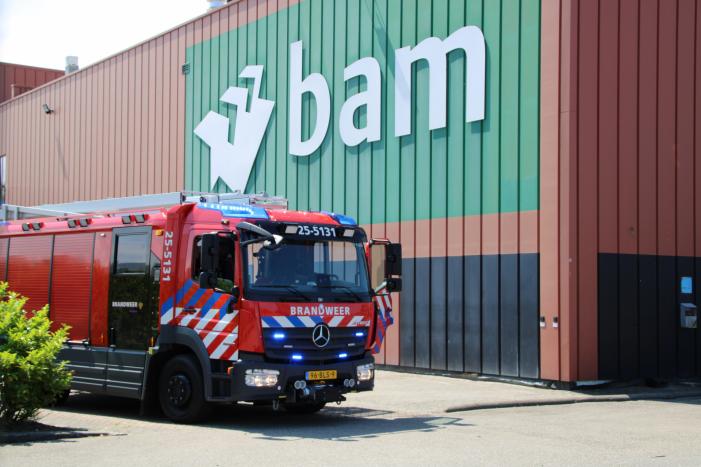 Brand bij BAM Materieel