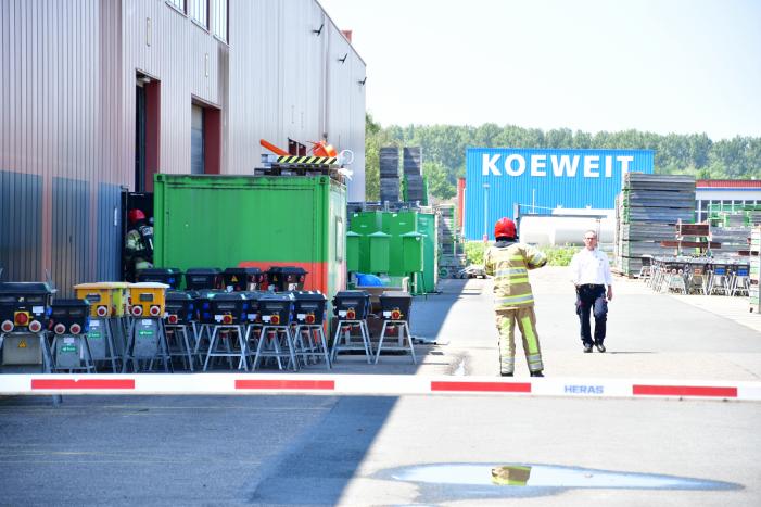 Brand bij BAM Materieel