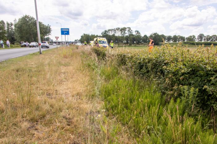 Persoon zwaargewond bij ongeval met motor