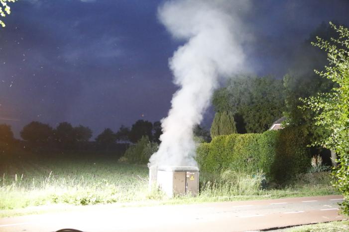 Veel rook bij brand in transformatorhuis