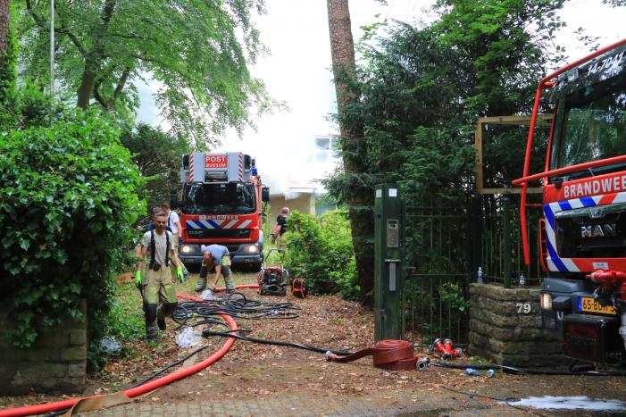 Grote brand in leegstaande villa