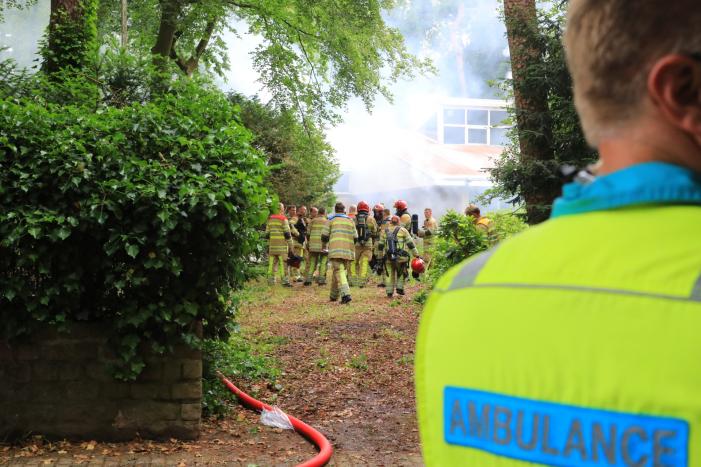 Grote brand in leegstaande villa
