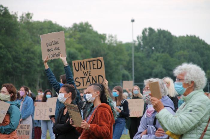 Veel politie voor demonstratie Black Lives Matters