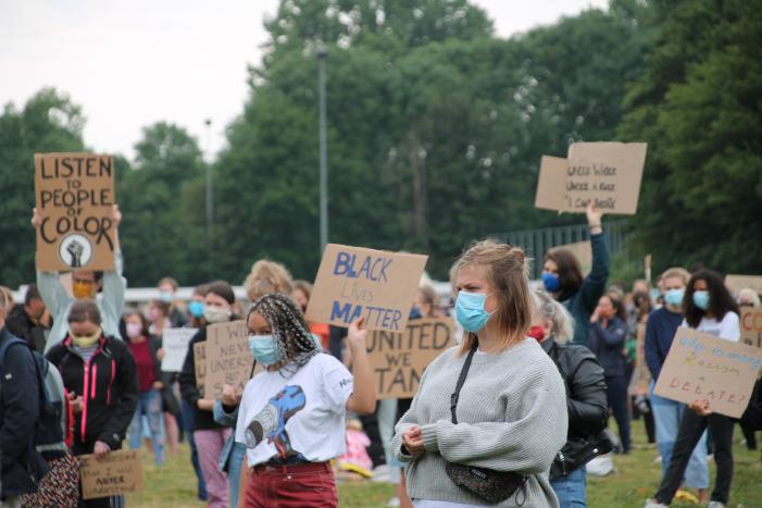 Veel politie voor demonstratie Black Lives Matters