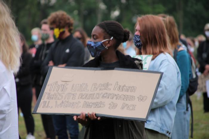 Veel politie voor demonstratie Black Lives Matters