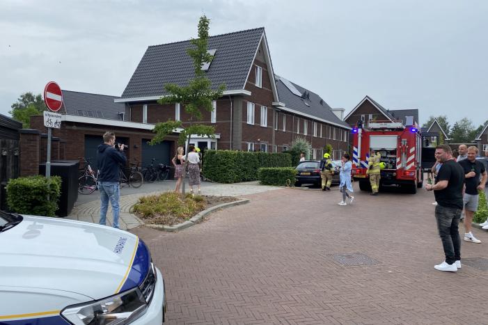 Gasbarbecue vliegt in brand