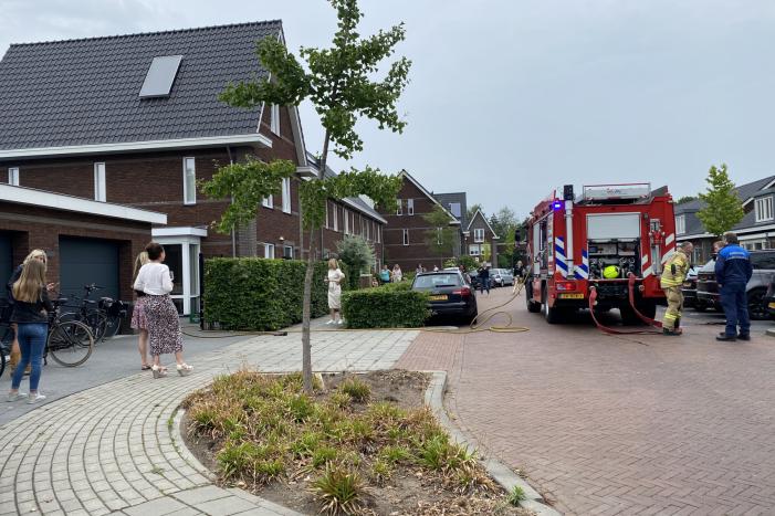 Gasbarbecue vliegt in brand