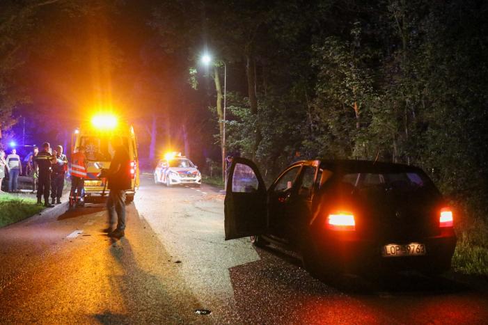 Personenauto total loss na eenzijdige botsing