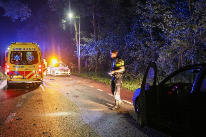 Personenauto total loss na eenzijdige botsing