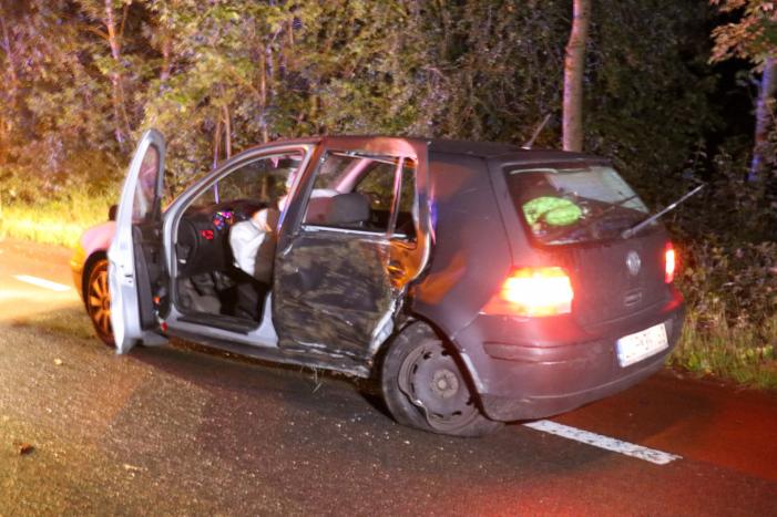 Personenauto total loss na eenzijdige botsing