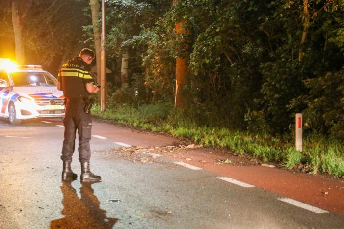 Personenauto total loss na eenzijdige botsing