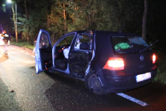 Personenauto total loss na eenzijdige botsing
