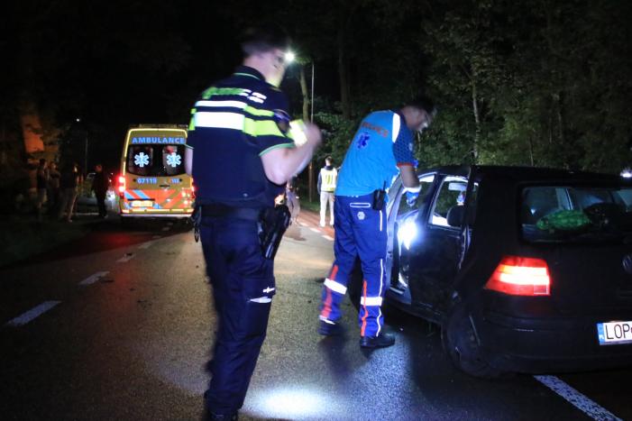 Personenauto total loss na eenzijdige botsing