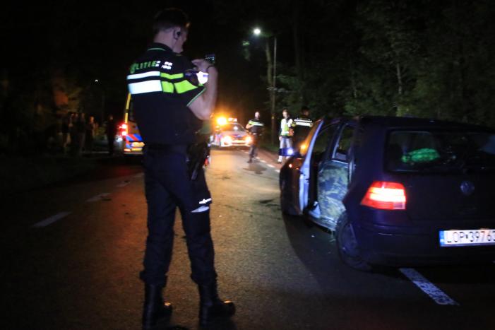 Personenauto total loss na eenzijdige botsing