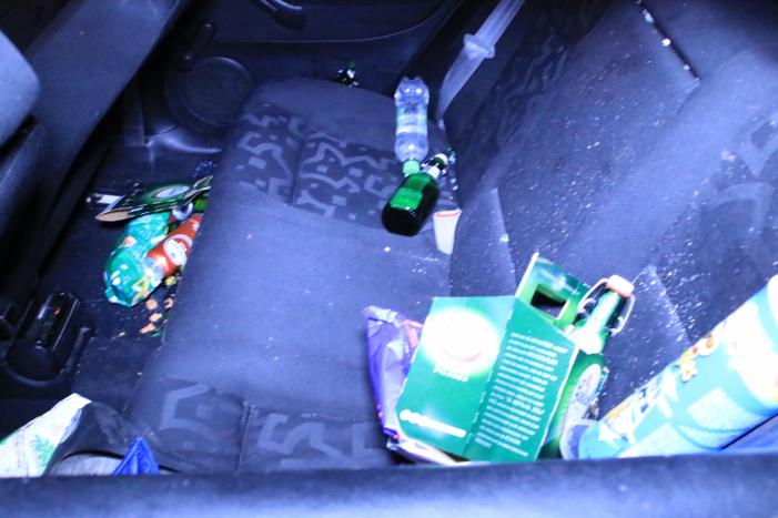 Personenauto total loss na eenzijdige botsing