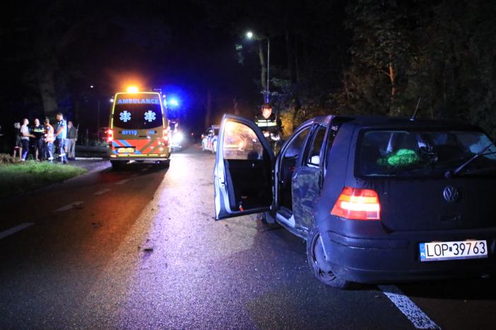 Personenauto total loss na eenzijdige botsing