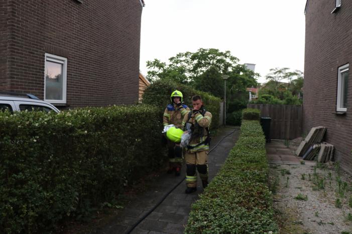 Duiventil vol rook na afgaan van rookbom