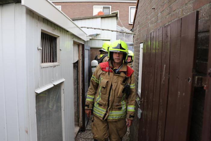 Duiventil vol rook na afgaan van rookbom