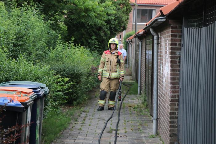 Duiventil vol rook na afgaan van rookbom