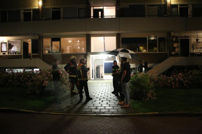 Bewoners op straat na gaslucht