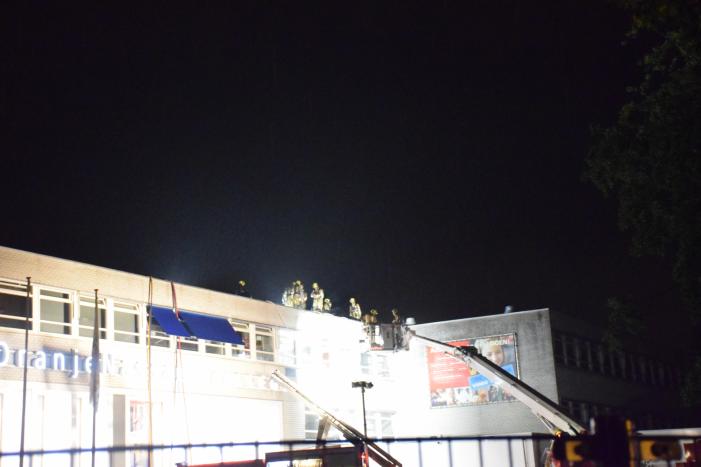 Brand in spouwmuur van Oranje Nassau College