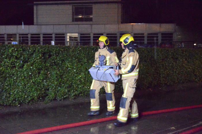 Brand in spouwmuur van Oranje Nassau College
