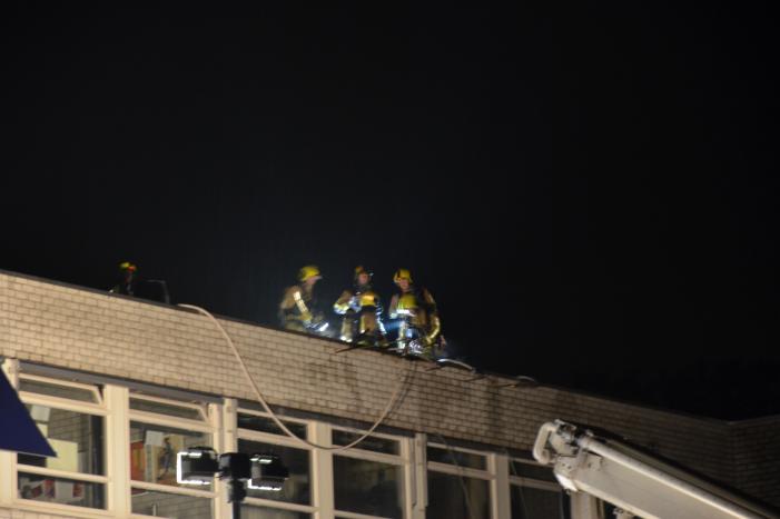 Brand in spouwmuur van Oranje Nassau College