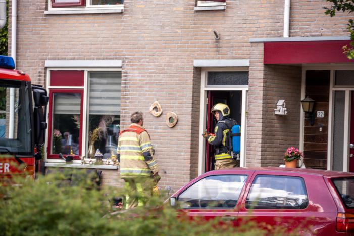Brand in keuken van woning