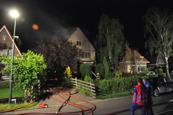 Grote brand in vrijstaande woning