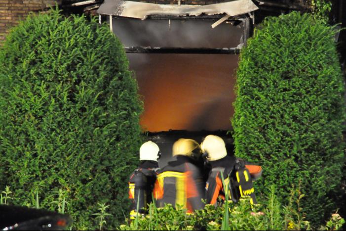 Grote brand in vrijstaande woning