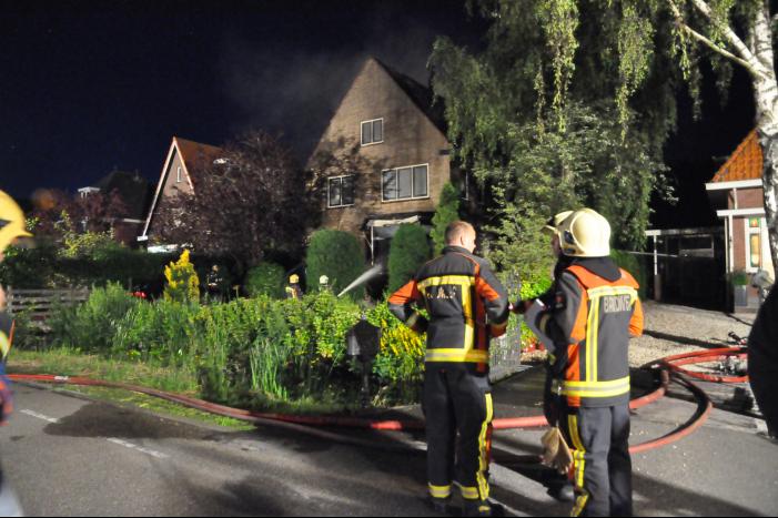 Grote brand in vrijstaande woning