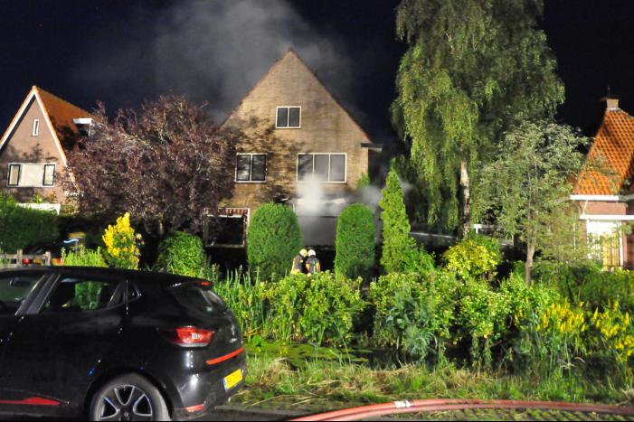Grote brand in vrijstaande woning