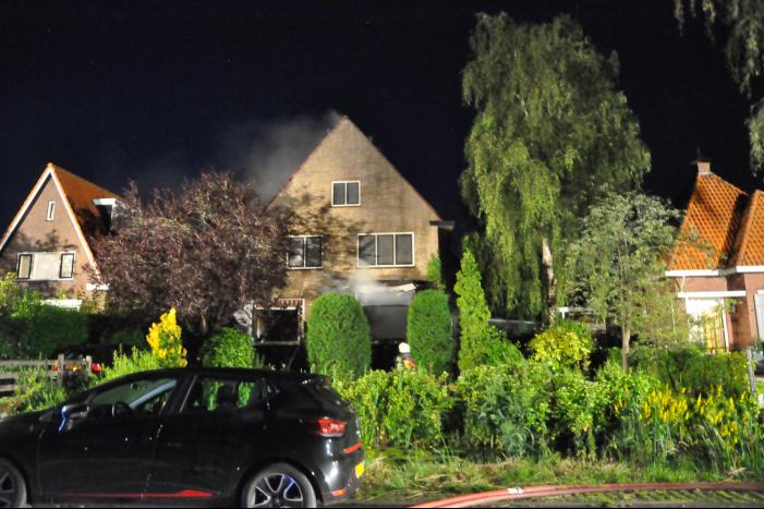 Grote brand in vrijstaande woning