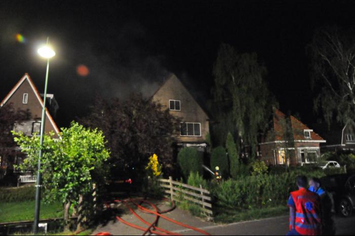 Grote brand in vrijstaande woning