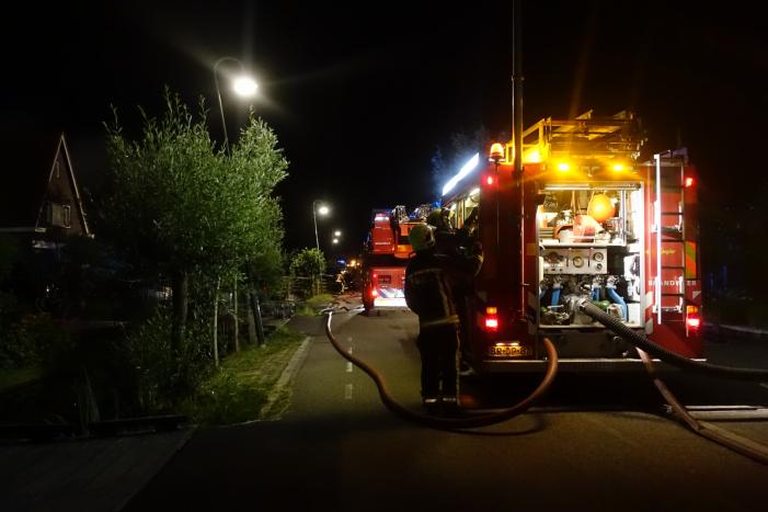 Grote brand in vrijstaande woning
