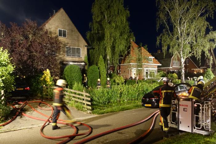 Grote brand in vrijstaande woning