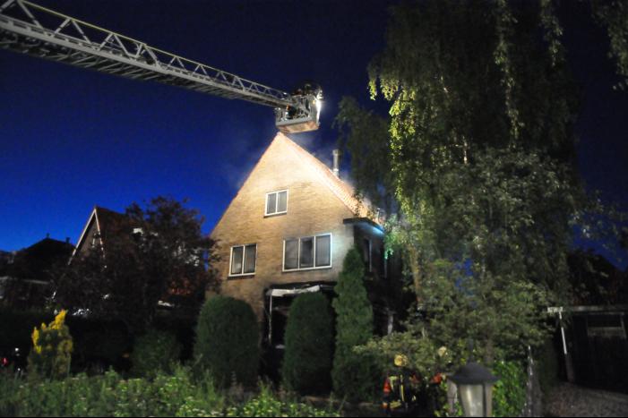 Grote brand in vrijstaande woning