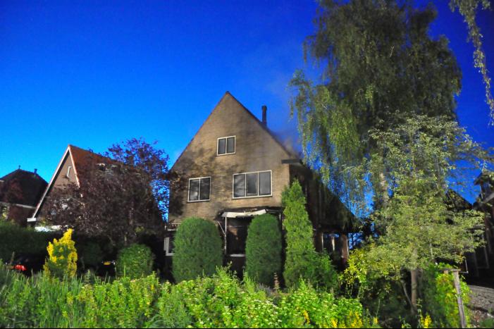 Grote brand in vrijstaande woning