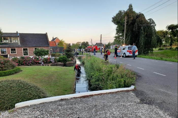 Auto te water geraakt